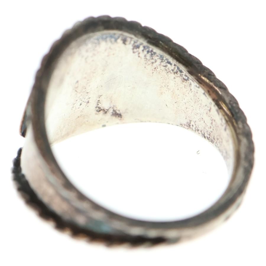 goro's ゴローズ イーグルヒヨコ付き縄目リング シルバー/ゴールド