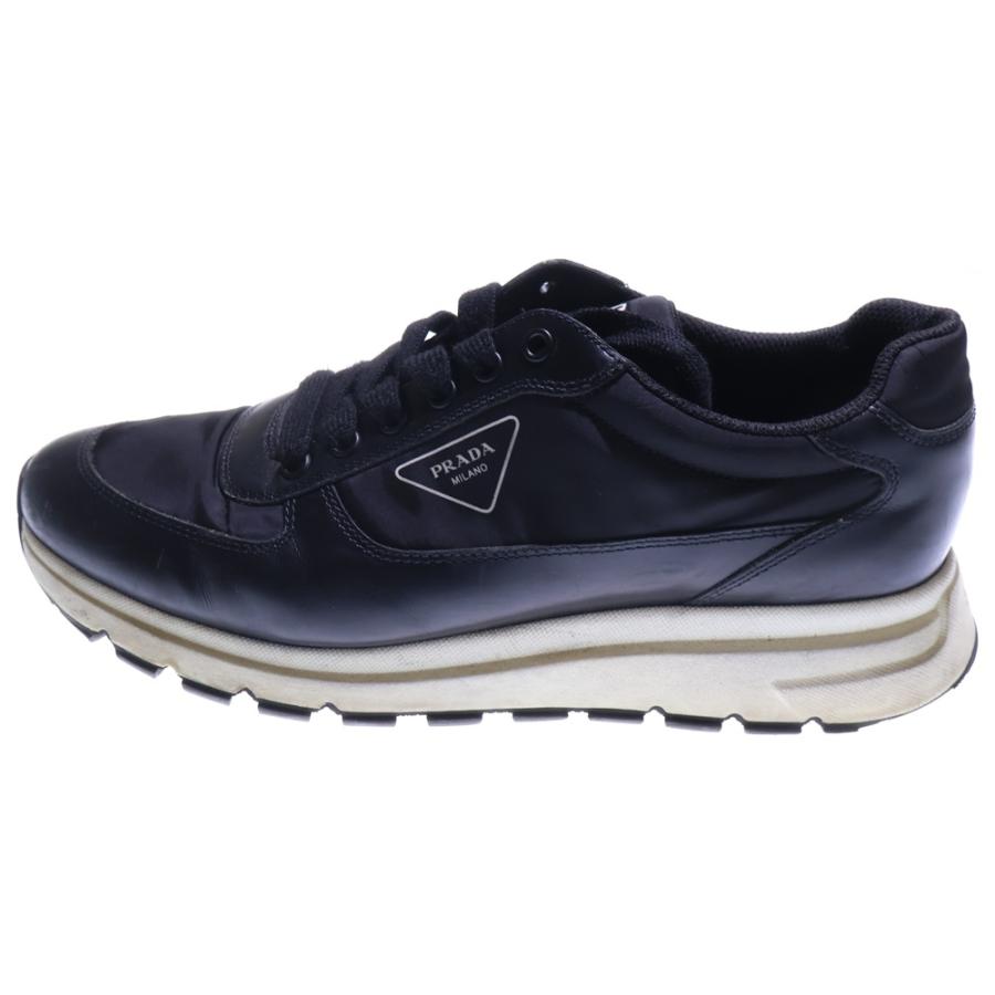 美品 PRADA プラダ ローカットスニーカー ナイロン ネイビー 25cm 中古・古着通販】PRADA (プラダ) PRADA ナイロンローカットスニーカー
