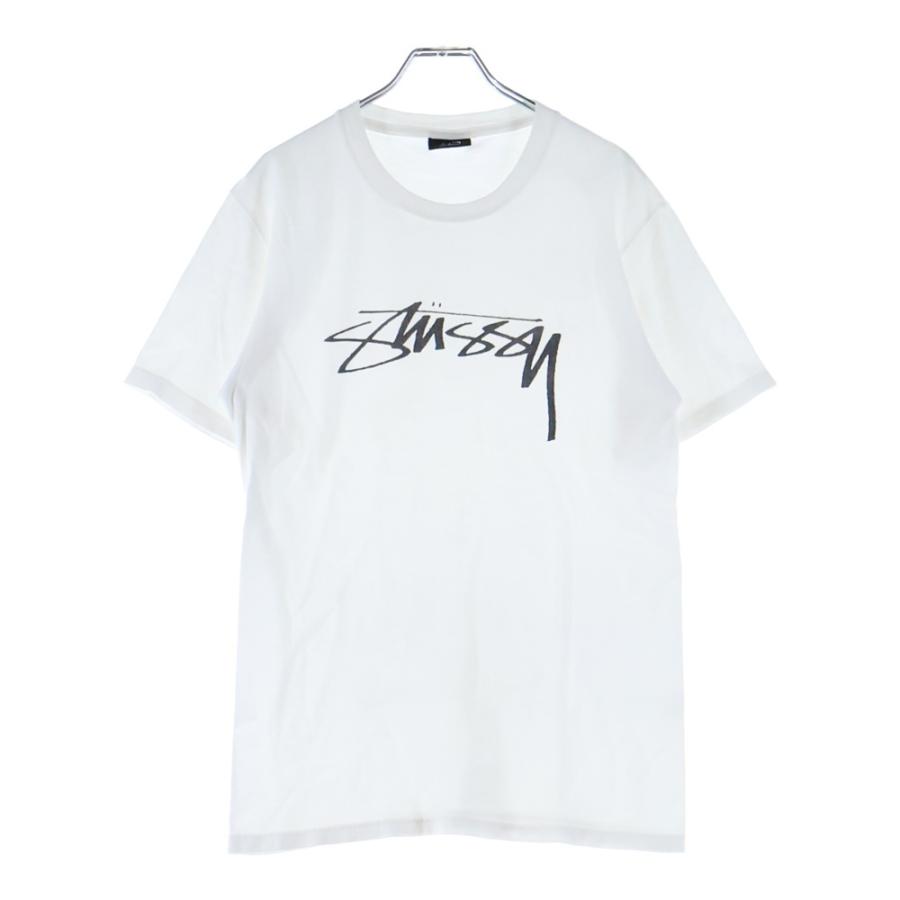 Stussy ロゴプリント Tシャツ M ホワイト Stussy T-Shirt With Basic Logo Back Print in White Size: XL | eBay