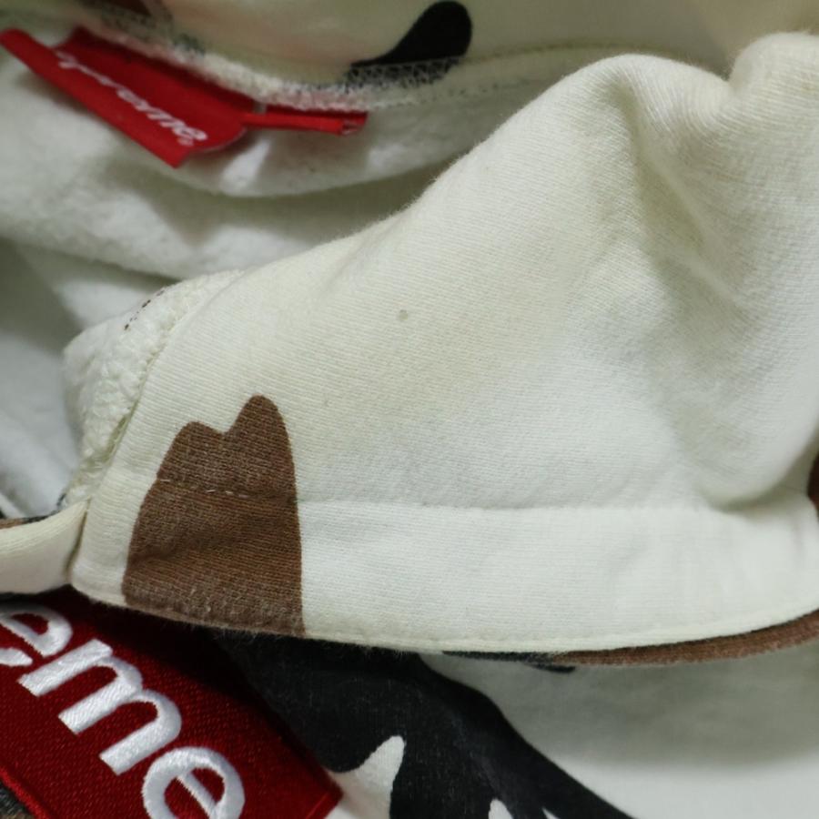 SUPREME シュプリーム 16AW Box Logo Hooded Sweatshirt カモ柄 ボックスロゴ スウェット プルオーバーパーカー ホワイト
