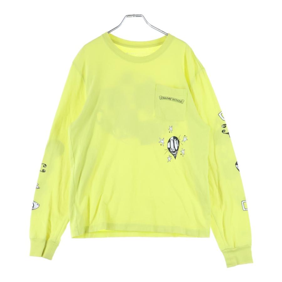 CHROME HEARTS クロムハーツ ×MATTY BOY PRO BIKE L/S TEE ×マッティボーイ クロップド長袖Tシャツ ロンT イエロー レディース Chrome Hearts Matty Boy Sex Record Tee - SHENGLI ROAD MARKET