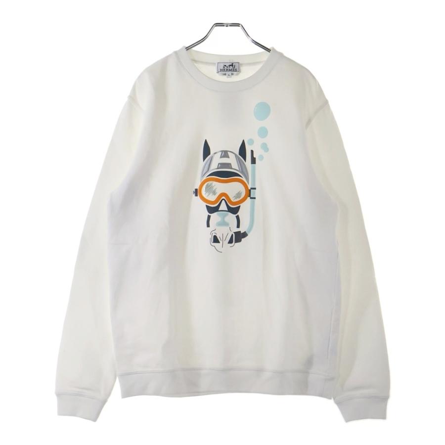 【美品】HERMES エルメス トレーナー スウェット シェークダンクル 総柄 HERMES Chaine dAncre(エルメス シェーヌダンクル) スウェット