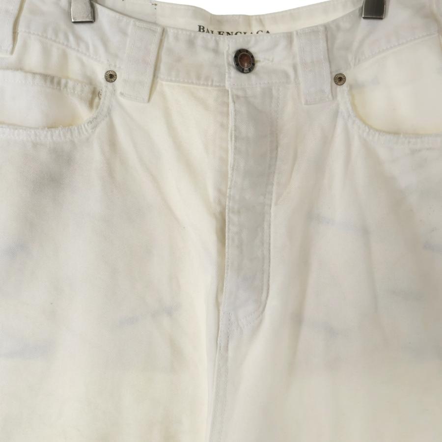 BALENCIAGA（バレンシアガ） Baggy Pants in dirty white ユーズド加工