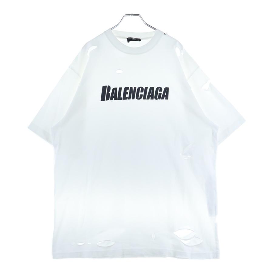 BALENCIAGA（バレンシアガ） 21SS Caps Destroyed Flatground Tee