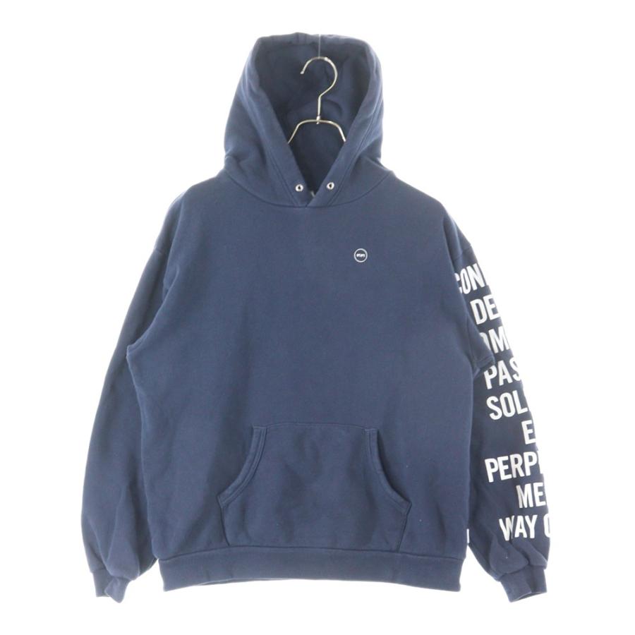 WTAPS（ダブルタップス） 袖プリント プルオーバーパーカー ネイビー