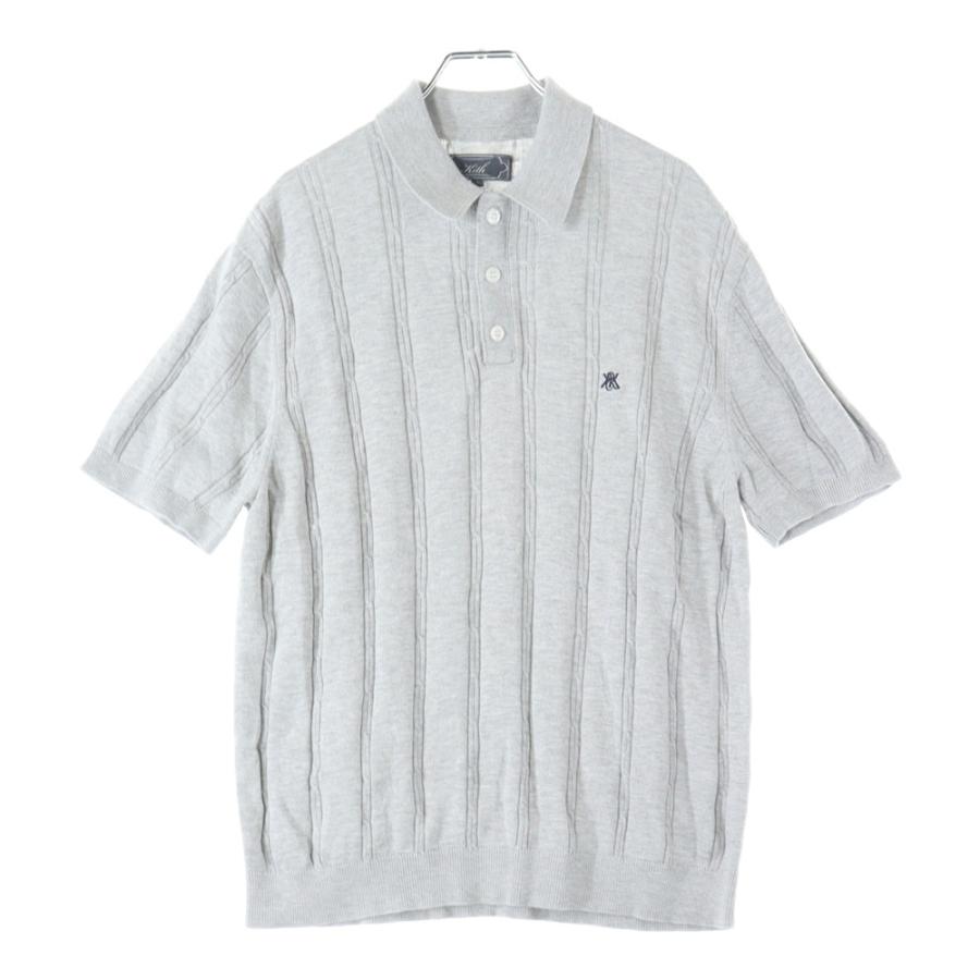 KITH（キス） 25SS Tilden Polo チルデン ロゴ刺繍 半袖ニット