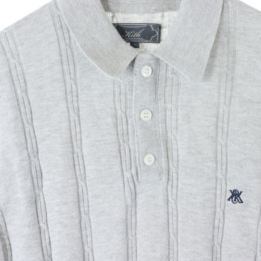 KITH（キス） 25SS Tilden Polo チルデン ロゴ刺繍 半袖ニット
