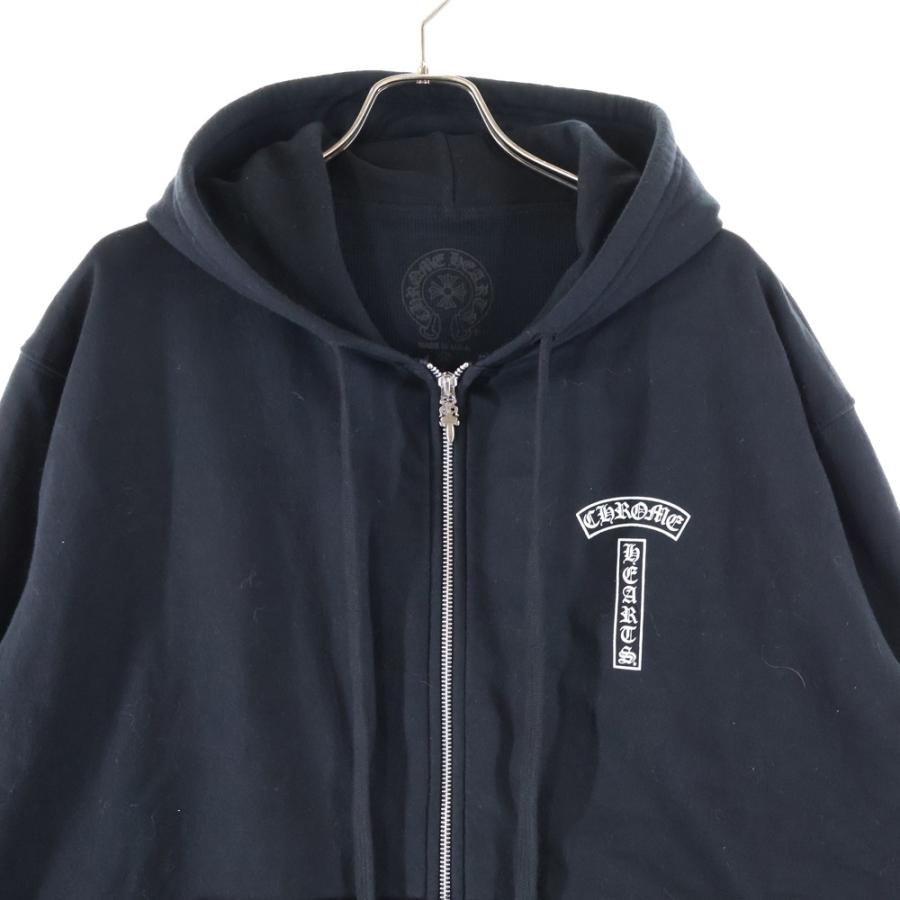 クロムハーツ バックアーチ ジップ アップ パーカー フーディー CHROME HEARTS クロムハーツ（原本無） SWTSHRT HD ZIP バック