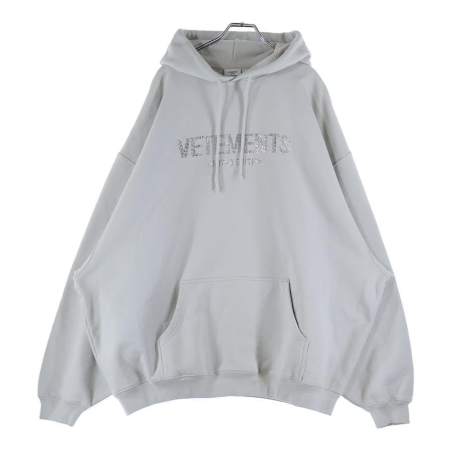 VETEMENTS（ヴェトモン） 23AW クリスタルロゴ パーカー プルオーバー