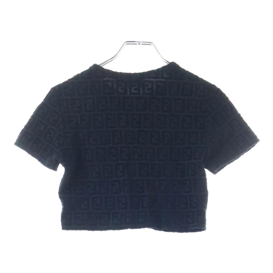 FENDI（フェンディ） ズッカ柄 ショート丈 クルーネック 半袖Tシャツ