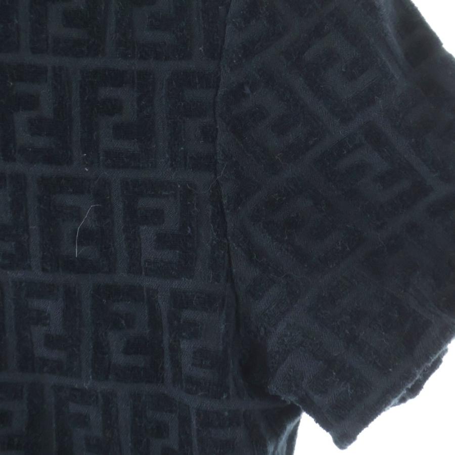 FENDI（フェンディ） ズッカ柄 ショート丈 クルーネック 半袖Tシャツ