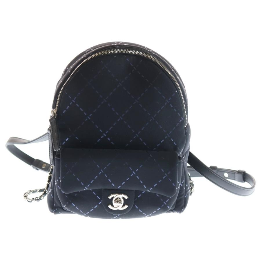 CHANEL（シャネル） ココマーク ナイロン ミニ リュック ブラック