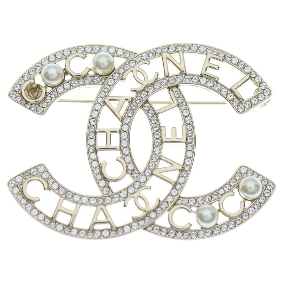 CHANEL（シャネル） ココマーク パール レゴ ブローチ ブラック