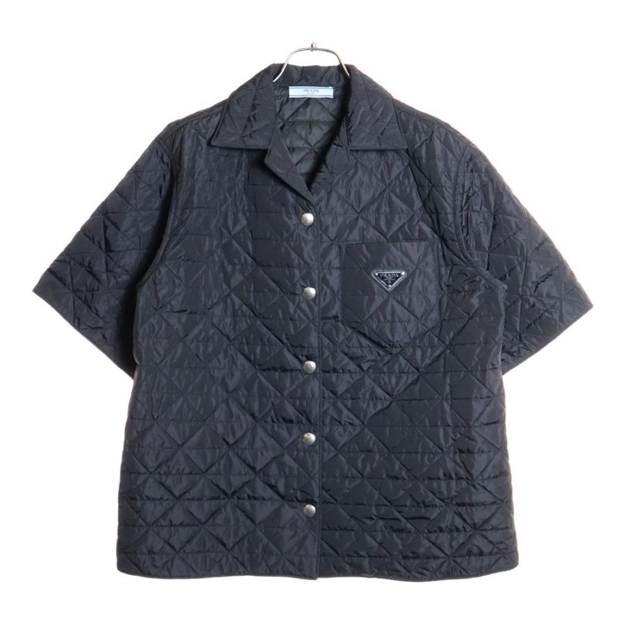 PRADA（プラダ） Re-Nylon 三角ロゴプレート ナイロン 半袖シャツ
