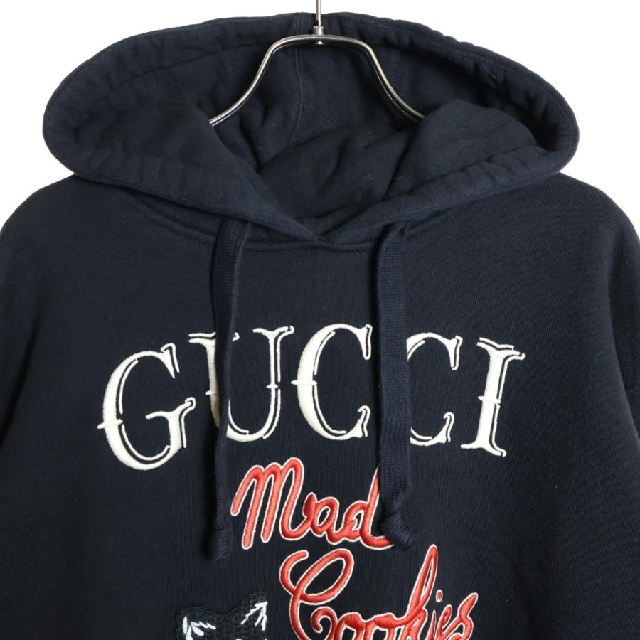 GUCCI（グッチ） Mad Cookies Embroidered Hoodie フロントロゴ刺繍