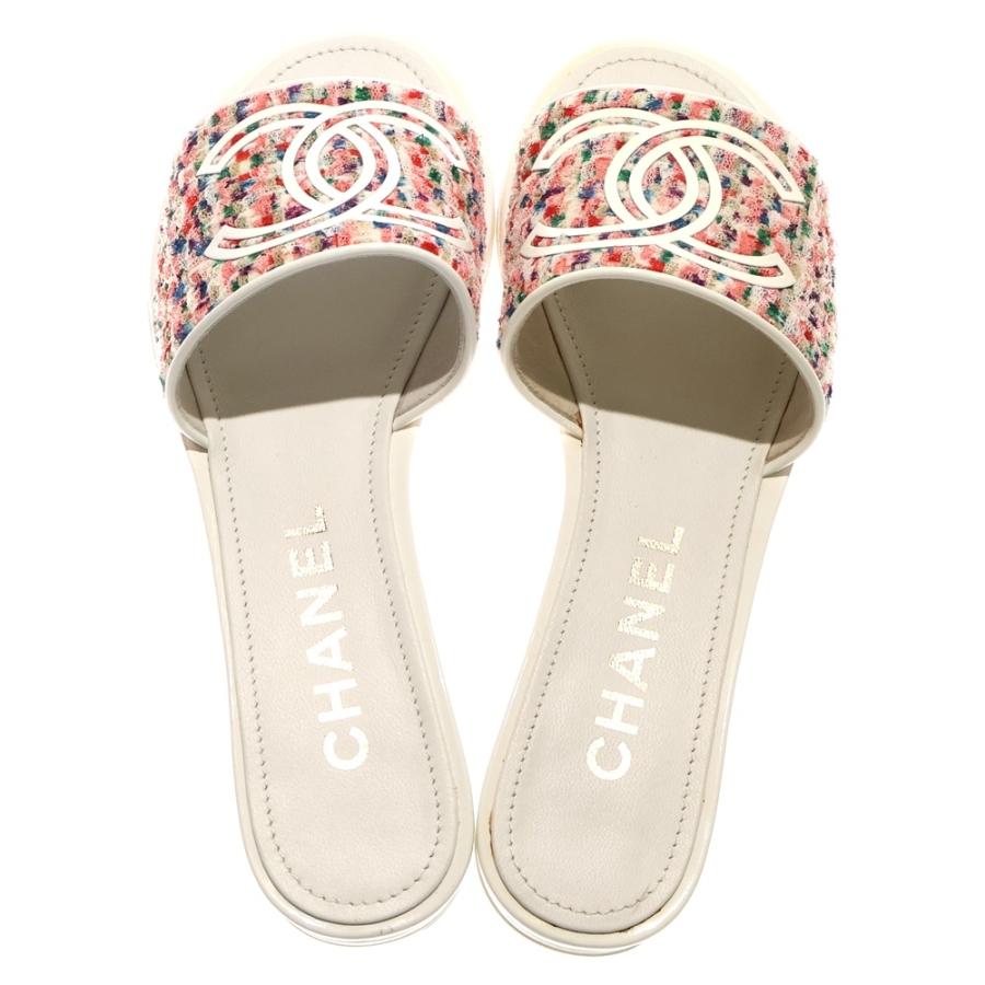 CHANEL（シャネル） ココマーク メッシュ サンダル マルチカラー