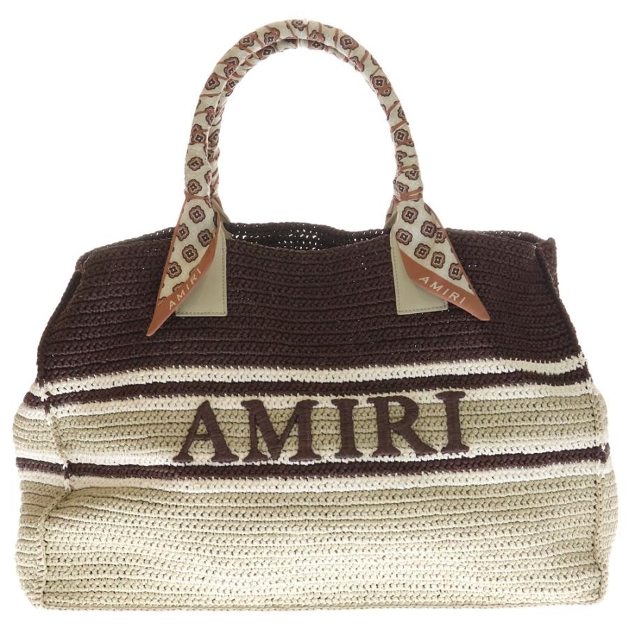 AMIRI（アミリ） スカーフ フロントロゴ トートバッグ サマーバッグ