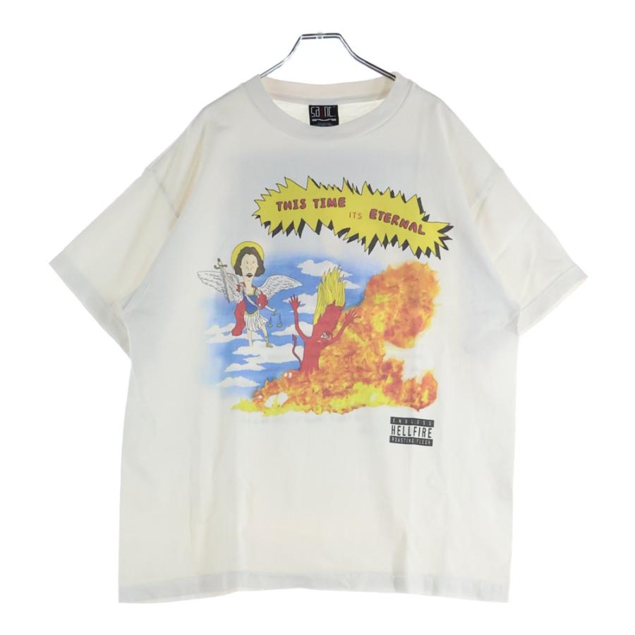 SAINT MICHAEL セントマイケル 2SS TIME IS ETRNL 両面プリント クルー