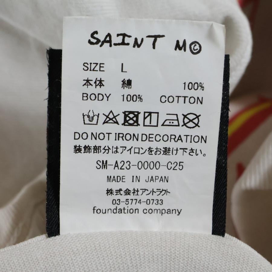 美品✨SAINT MICHAEL Mxxxxxx 両面プリント エイジング加工 SAINT MXXXXXX＜セント マイケル＞ ヴィンテージ加工プリントTシャツ