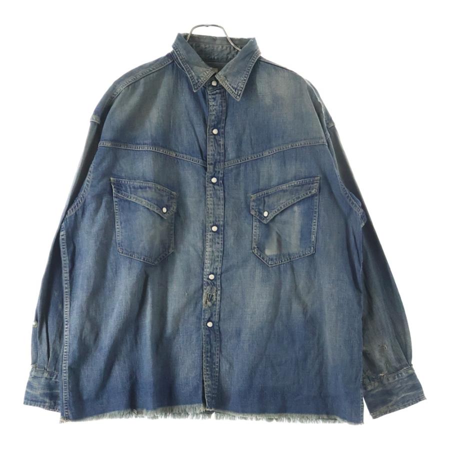 Saint Michael セントマイケル　デニムシャツ SAINT MICHAEL セントマイケル 23AW DENIM SHIRT 長袖 デニムシャツ