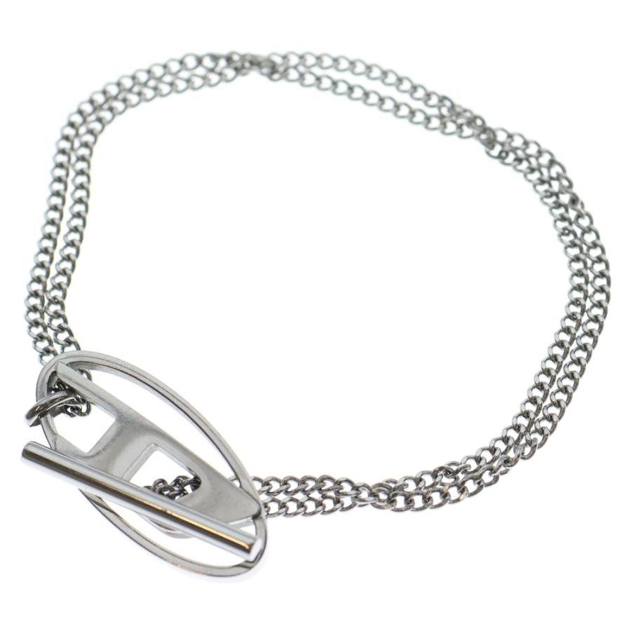 DIESEL（ディーゼル） 24SS Chain Necklace Dロゴ ブレスレット シルバー Dx1534040 : BRING ...