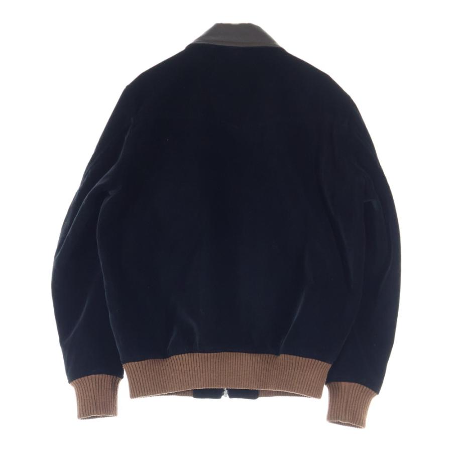 DIESEL（ディーゼル） 襟レザー切替 ベロア ボンバージャケット