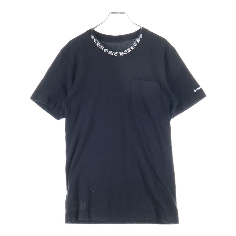 クロムハーツ CH T-Shirt ネックロゴプリント 半袖Tシャツ 黒　XL 楽天市場】クロムハーツ CHROME HEARTS ネックロゴプリント 【Tシャツ