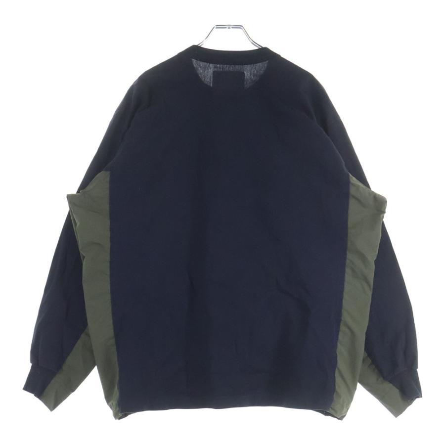 sacai（サカイ） ナイロン 切替 ポケット付き ロングスリーブ 長袖T