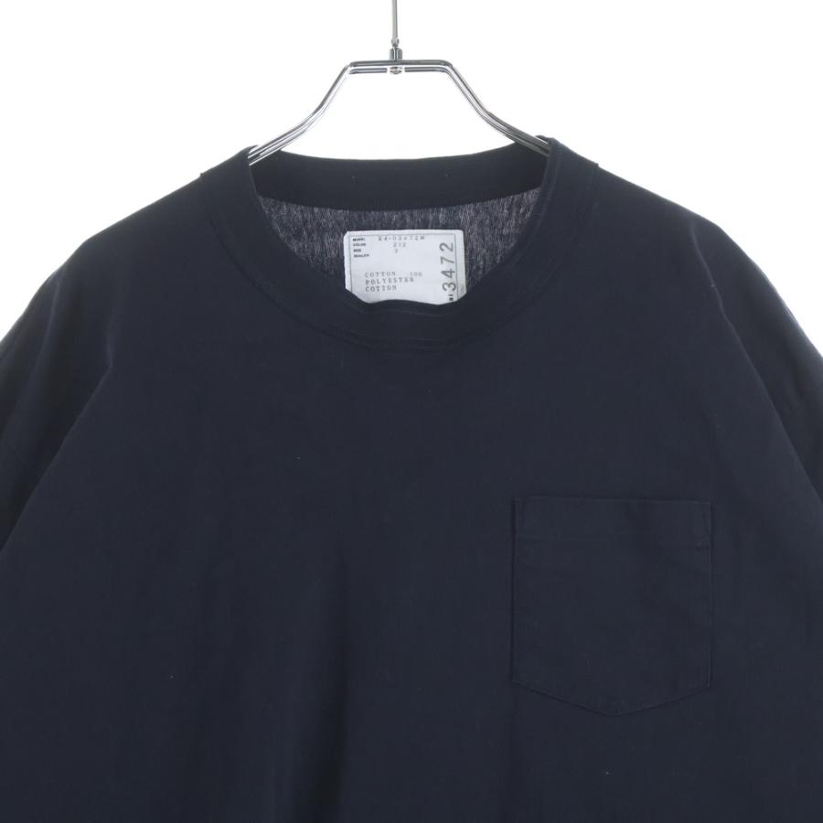 sacai（サカイ） ナイロン 切替 ポケット付き ロングスリーブ 長袖T