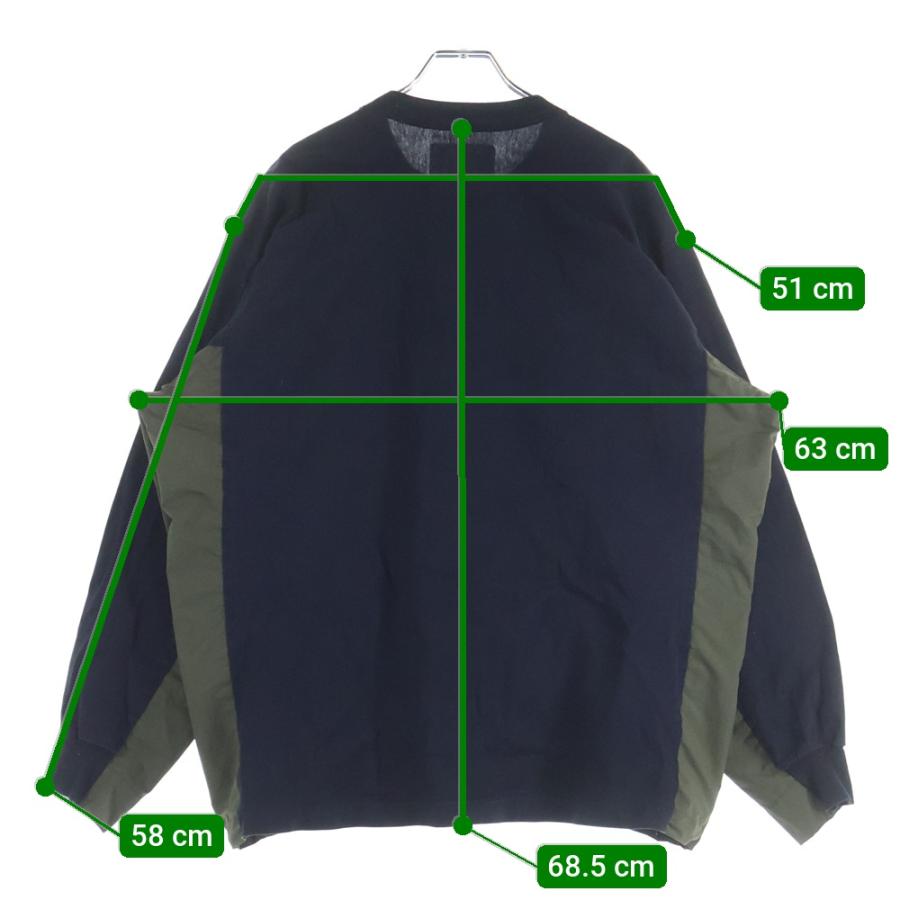 sacai（サカイ） ナイロン 切替 ポケット付き ロングスリーブ 長袖T