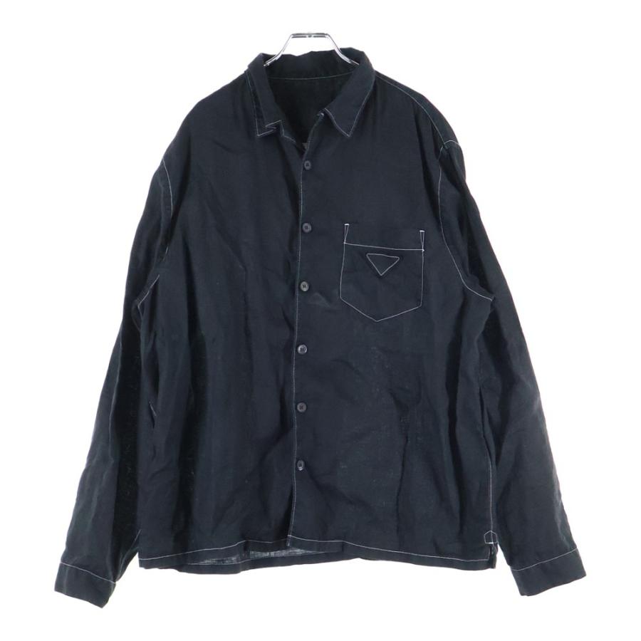 専用　PRADA シャツ PRADA】リナイロン トライアングルロゴ 半袖シャツ (PRADA/シャツ