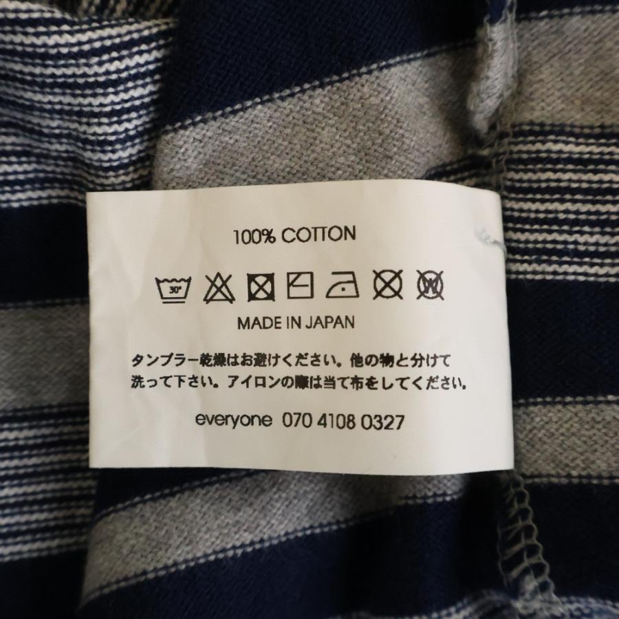everyone エブリワン 24SS BORDER L/S TEE ボーダー クルーネック 長袖