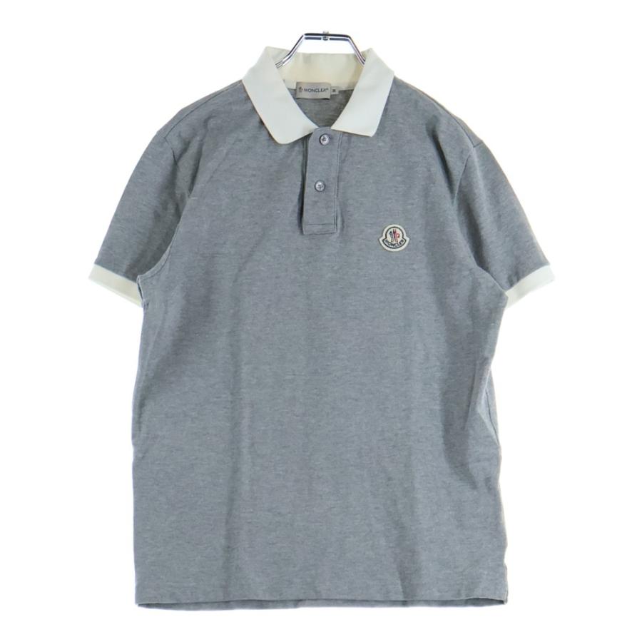 MONCLER（モンクレール） MAGLIA POLO MANICA CARTA ロゴワッペン 襟
