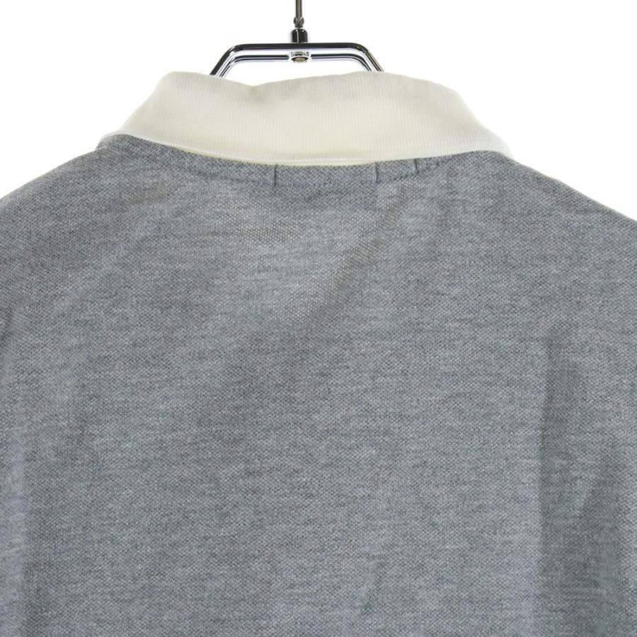 MONCLER（モンクレール） MAGLIA POLO MANICA CARTA ロゴワッペン 襟