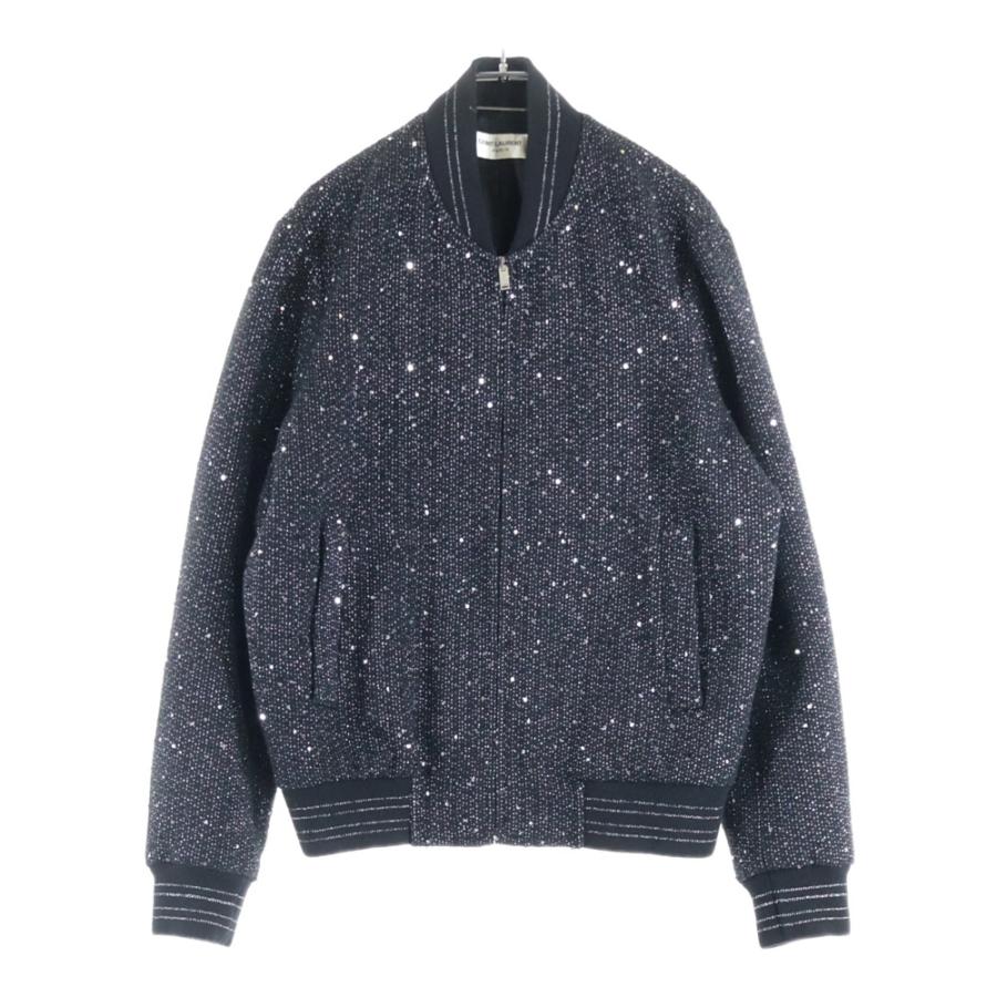 サンローランパリ 20SS Bomber Jacket スパンコール ジップアップ