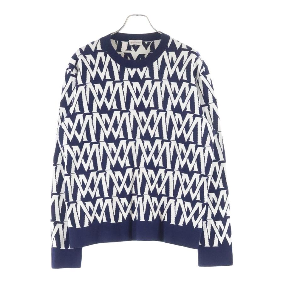 【新品タグ付き】モンクレール GIROCOLLO TRICOT ニットセーター MONCLER（モンクレール） 24SS GIROCOLLO TRICOT モノグラム ニット