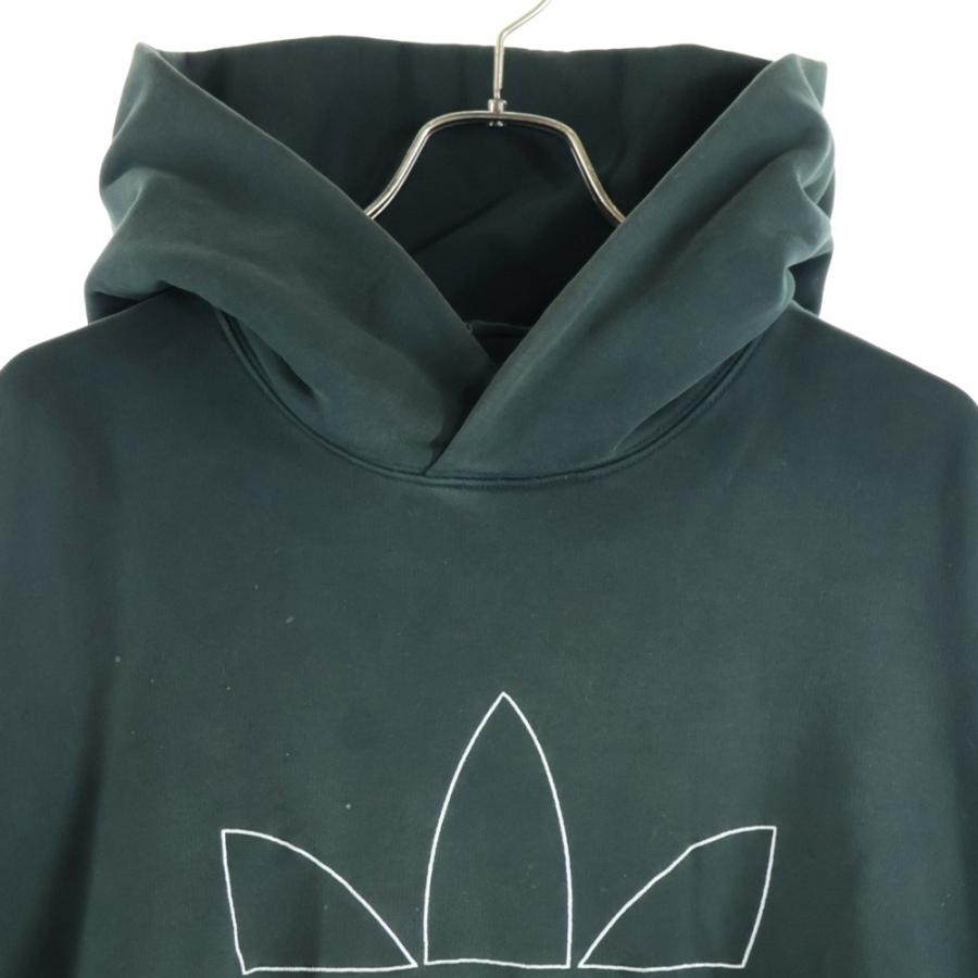 バレンシアガ アディダス スウェット パーカー グリーン L 美品 格安 BALENCIAGA（バレンシアガ） ×adidas Large Fit Hoodie アディダス