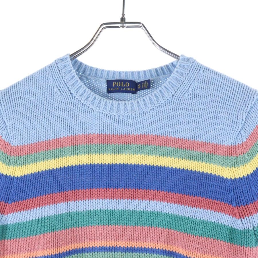 POLO RALPH LAUREN（ポロ・ラルフローレン） マルチボーダー半袖ニット