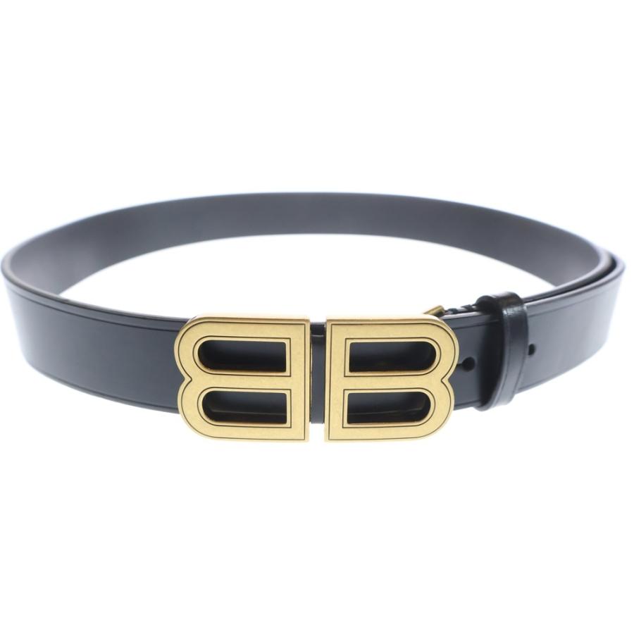 BALENCIAGA（バレンシアガ） BBロゴバックルベルト ブラック