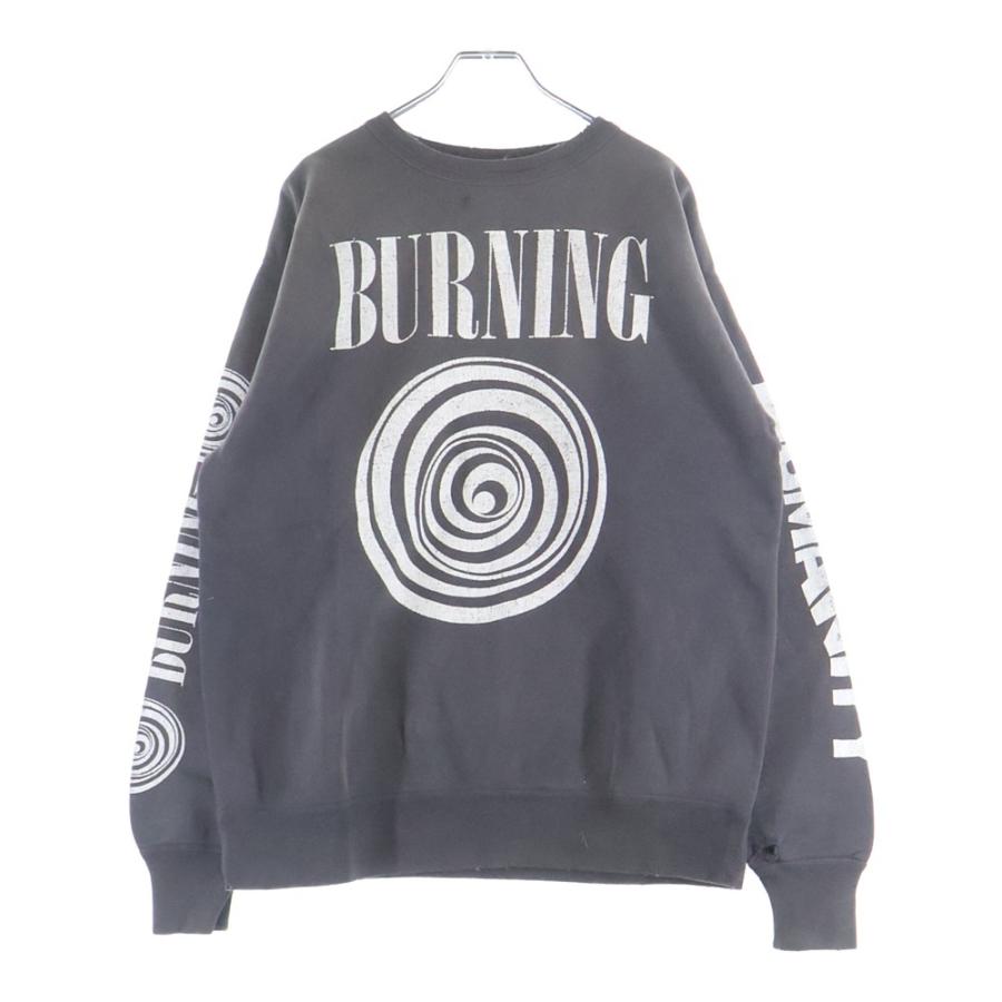 SAINT MICHAEL セントマイケル 23AW Crew Sweat Burning クルーネック