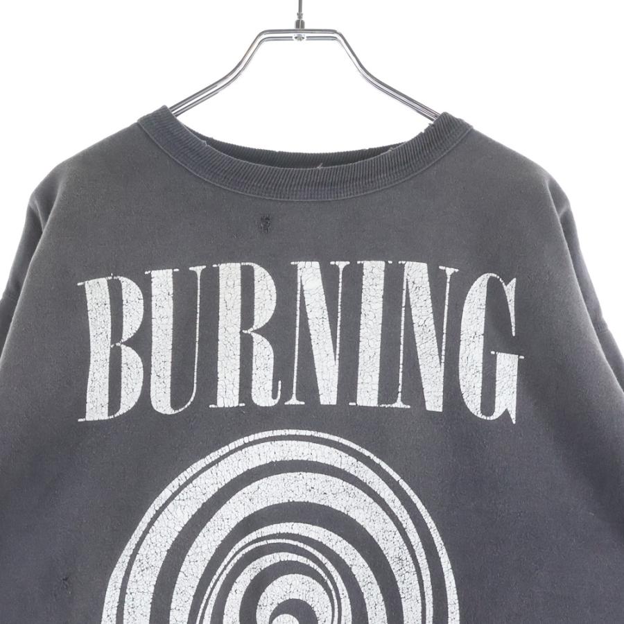 SAINT MICHAEL セントマイケル 23AW Crew Sweat Burning クルーネック