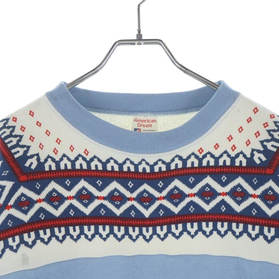 VINTAGE ヴィンテージ 60s アメリカンドリーム 雪柄 クルーネック 長袖