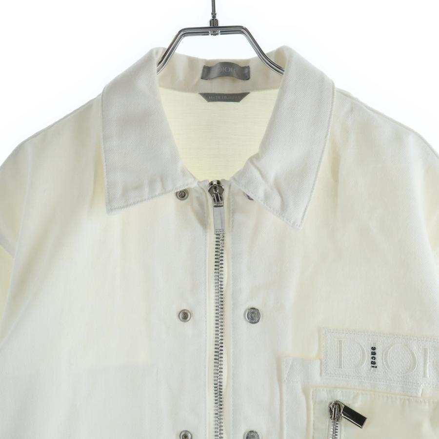 DIOR ディオール 21AW ×sacai サカイ ナイロン切替デニムジャケット 