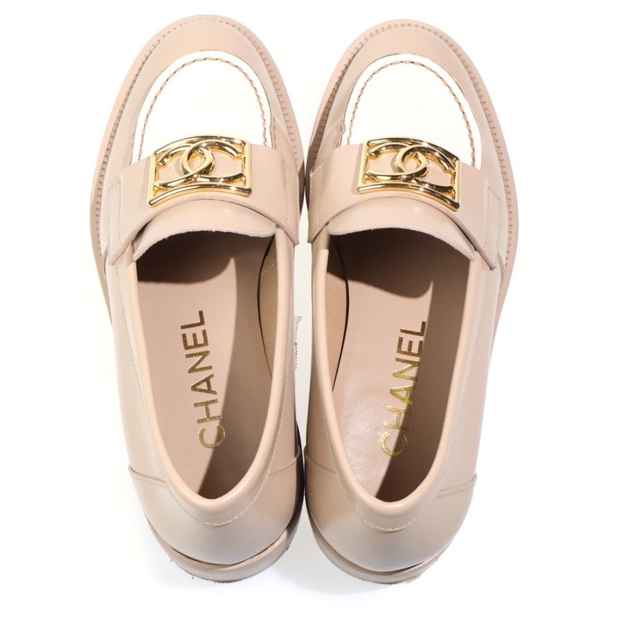 CHANEL（シャネル） ココマーク レザーローファー レディース ベージュ 