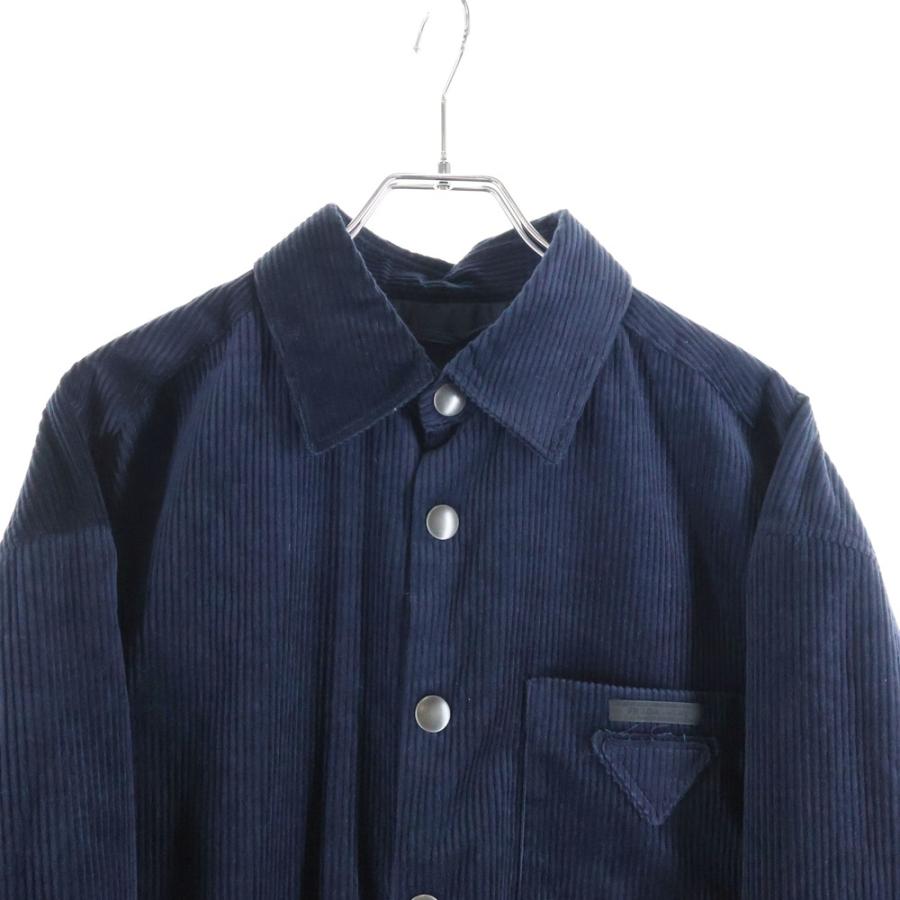 PRADA（プラダ） 三角ロゴ コーデュロイ 長袖シャツジャケット 