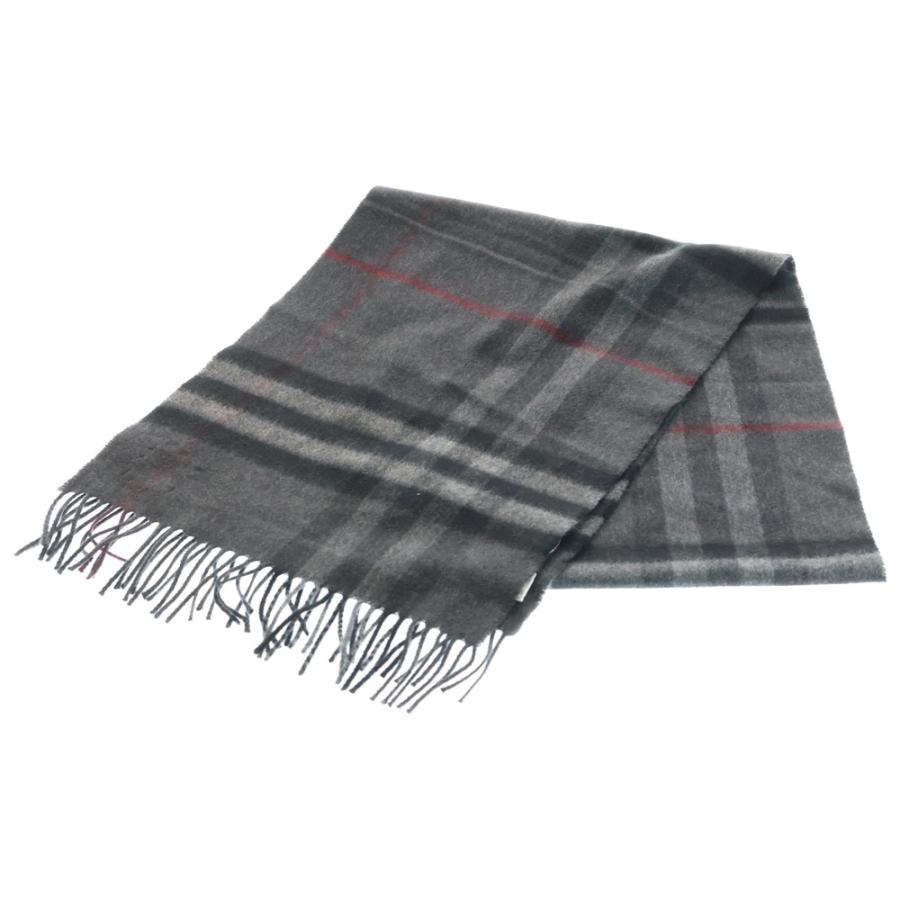⭐︎BURBERRY ⭐︎バーバリー チェック柄 ストールブラック系 BURBERRY（バーバリー） チェック柄 カシミヤ マフラー ストール