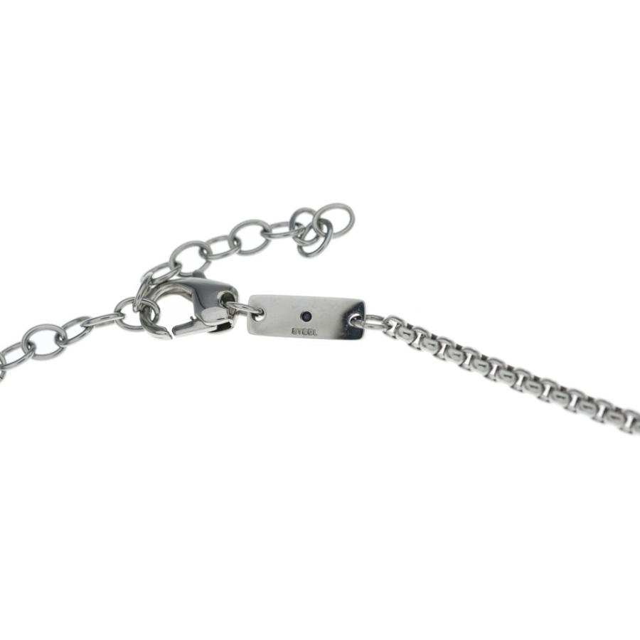 DIESEL（ディーゼル） ロゴ チェーンネックレス シルバー DX1491