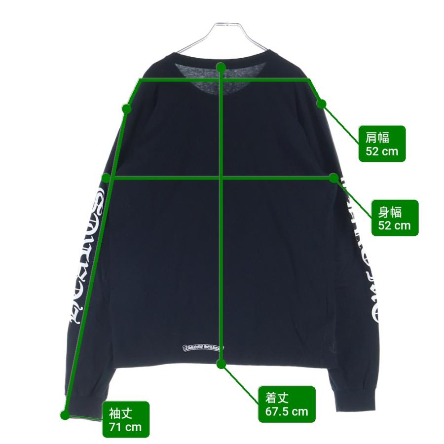 CHROME HEARTS（クロムハーツ） CH LS NECK LOGO ネックロゴプリント