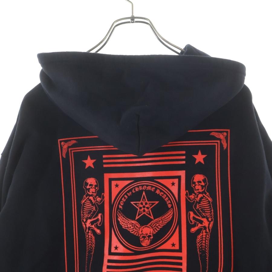 CHROME HEARTS クロムハーツ SWTSHRT HD ZIP FOTI フォティプリント ジップアップスウェットパーカー フーディー ブラック/レッド CHROME HEARTS（クロムハーツ） SWTSHRT HD ZIP FOTI フォティプリント