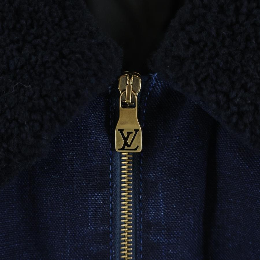 LOUIS VUITTON ルイヴィトン 25SS ウィンタリー 裏地モノグラム ワークウェア デニムジャケット ブルー 1AGIO5の画像
